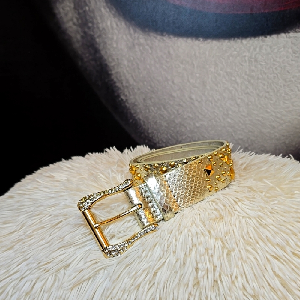 Gold and Silver Studded Belt